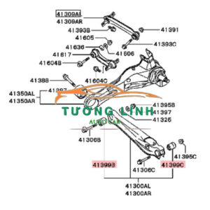 Cao su càng a Honda Crv 2012 | 51396SWAA01 - Ảnh 4