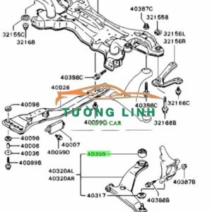 Cao su càng a Honda Crv 2012 | 51396SWAA01 - Ảnh 5