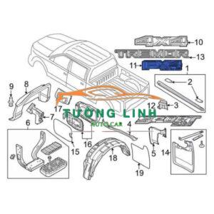 ỐP MANG CÁ PHỤ FORD RANGER 2019 | EB3B16G000BD5EMZ - Ảnh 4