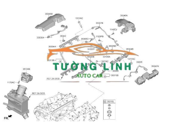 Ron cụm bướm ga Kia Sorento 2023 | 351052F000 - Ảnh 5