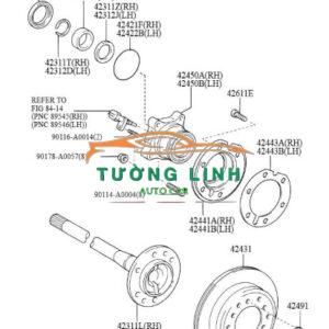 BI LÁP SAU XE TOYOTA CROWN 1997 |  90363T0008 - Ảnh 3