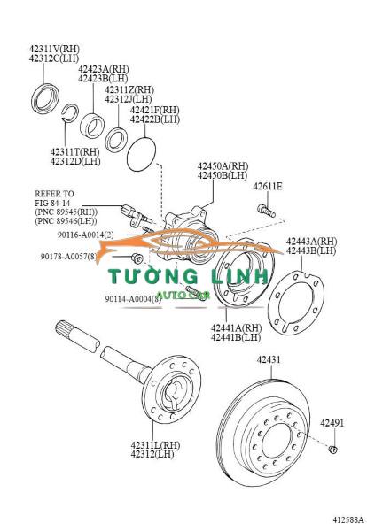 BI LÁP SAU XE TOYOTA CROWN 1997 | 90363T0008 - Ảnh 3