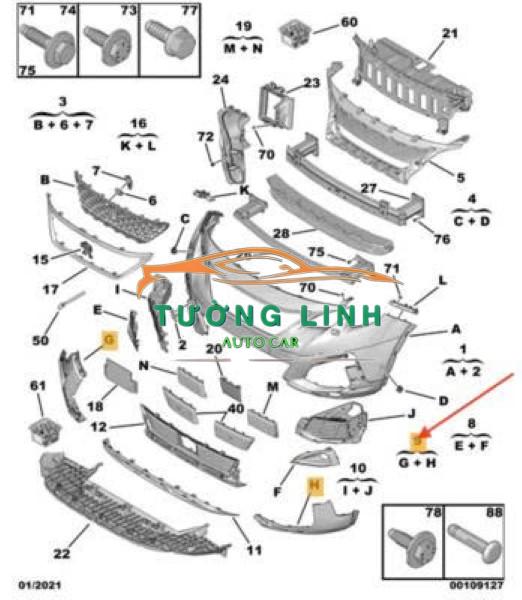 Cản trước Hyundai Sonata 2014 | 865114Q000 - Ảnh 4