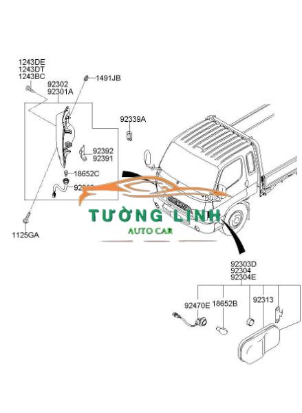 Đèn pha phải rh nissan patrol 2009 | 26010VD300 - Ảnh 4