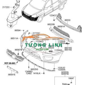 Nẹp cài cản trước honda crv 2022 | 71198TLAA01 - Ảnh 5
