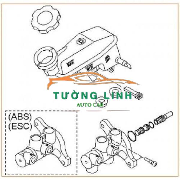 Tổng phanh kia k2700 2004-2011 | 585104E200 - Ảnh 5