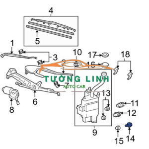 Cảm biến mức nước rửa kính Lexus Is350 2013 | 8539733230 - Ảnh 4
